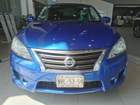 Nissan Sentra SR NAVI Aut usado (2016) color Azul financiado en mensualidades(enganche $58,000 mensualidades desde $7,282)