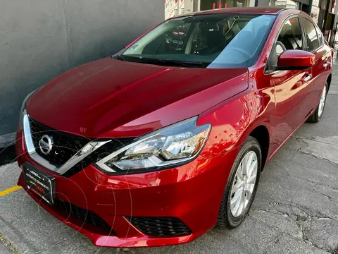 Nissan Sentra Sense Aut usado (2019) color Rojo financiado en mensualidades(enganche $55,000)