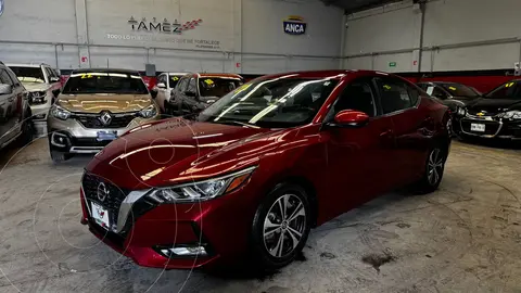 Nissan Sentra Advance usado (2021) color Rojo financiado en mensualidades(enganche $68,200 mensualidades desde $7,305)