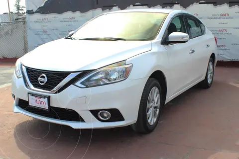 Nissan Sentra Advance usado (2019) color Blanco financiado en mensualidades(enganche $61,800)