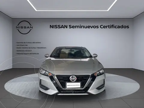 Nissan Sentra Sense usado (2023) color plateado financiado en mensualidades(enganche $114,508 mensualidades desde $5,465)