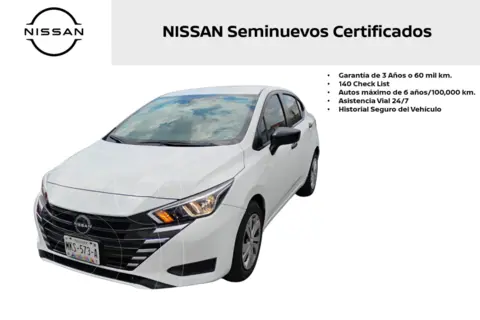 Nissan Sentra Sense Aut usado (2023) color Blanco precio $285,000