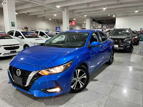 Nissan Sentra Advance Aut usado (2021) color Azul financiado en mensualidades(enganche $89,652 mensualidades desde $6,859)