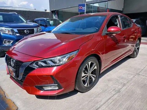 Nissan Sentra Advance usado (2022) color Rojo financiado en mensualidades(enganche $84,475 mensualidades desde $6,460)