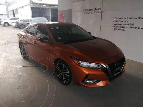 Nissan Sentra SR Aut usado (2023) color Naranja financiado en mensualidades(enganche $144,438 mensualidades desde $6,893)
