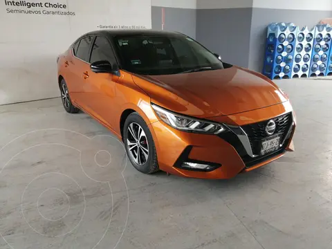 Nissan Sentra Advance usado (2021) color Naranja financiado en mensualidades(enganche $110,915 mensualidades desde $4,017)