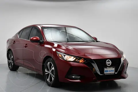 Nissan Sentra Advance usado (2021) color Rojo financiado en mensualidades(enganche $72,940 mensualidades desde $5,738)