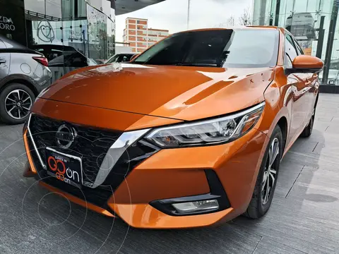 Nissan Sentra Advance usado (2023) color Naranja financiado en mensualidades(enganche $84,475 mensualidades desde $6,460)
