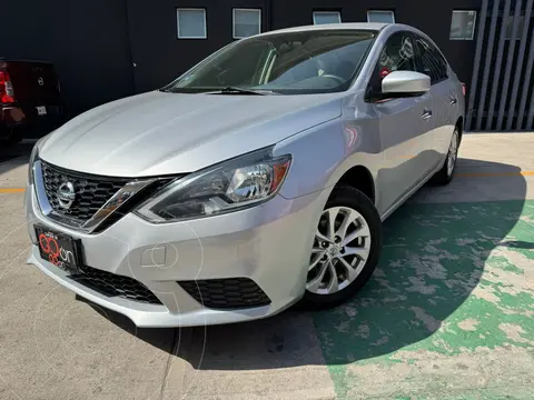 Nissan Sentra Sense usado (2019) color plateado financiado en mensualidades(enganche $61,312 mensualidades desde $4,689)