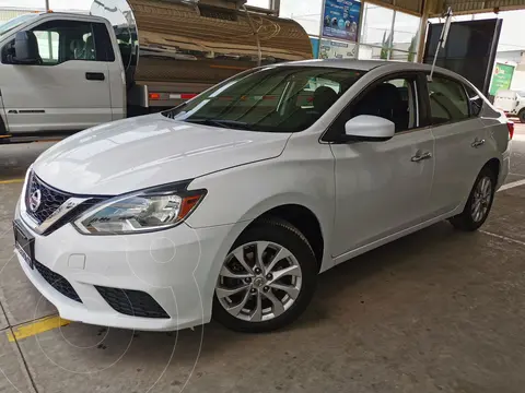 Nissan Sentra Sense usado (2019) color Blanco financiado en mensualidades(enganche $70,000 mensualidades desde $7,269)