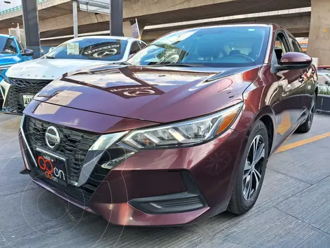 Nissan Sentra Sense Aut usado (2023) color Rojo financiado en mensualidades(enganche $81,750 mensualidades desde $6,251)