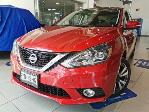 Nissan Sentra Exclusive NAVI Aut usado (2017) color Rojo financiado en mensualidades(enganche $68,750 mensualidades desde $7,039)