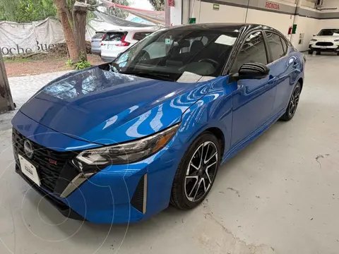 Nissan Sentra SR Platinum usado (2024) color Azul financiado en mensualidades(enganche $118,985 mensualidades desde $12,634)