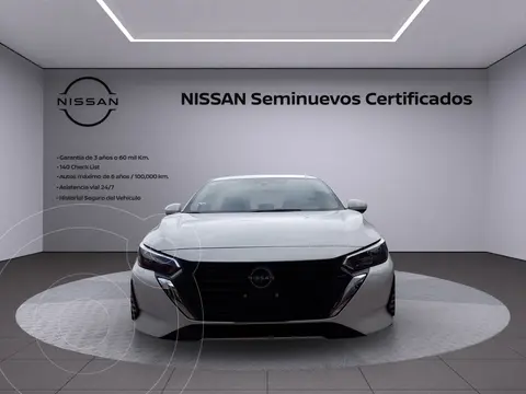Nissan Sentra Sense Aut usado (2025) color Blanco financiado en mensualidades(enganche $123,782 mensualidades desde $5,907)