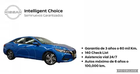 Nissan Sentra Sense usado (2022) color Azul precio $294,800