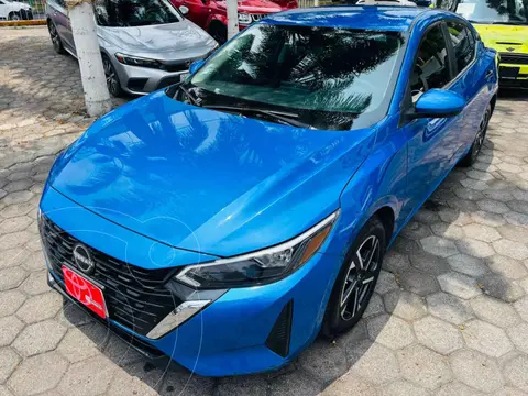 Nissan Sentra Sense Aut usado (2024) color Azul financiado en mensualidades(enganche $79,819 mensualidades desde $7,090)