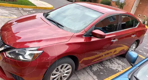 Nissan Sentra Sense Aut usado (2019) color Rojo precio $215,000