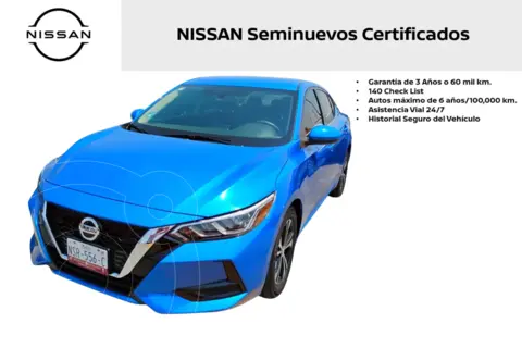 Nissan Sentra Sense usado (2021) color Azul precio $275,000