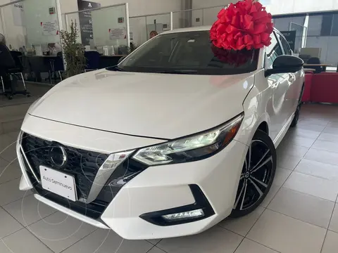 Nissan Sentra SR usado (2021) color Blanco financiado en mensualidades(enganche $107,500 mensualidades desde $10,621)