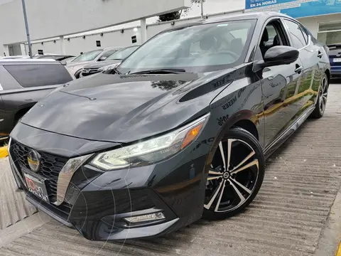 Nissan Sentra SR usado (2020) color Negro financiado en mensualidades(enganche $86,250 mensualidades desde $6,253)
