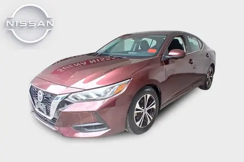 Nissan Sentra Sense Aut usado (2022) color Rojo precio $302,000