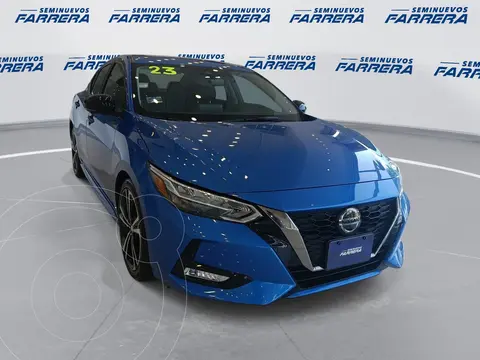 Nissan Sentra SR Platinum Aut usado (2023) color Azul financiado en mensualidades(enganche $103,350 mensualidades desde $8,572)