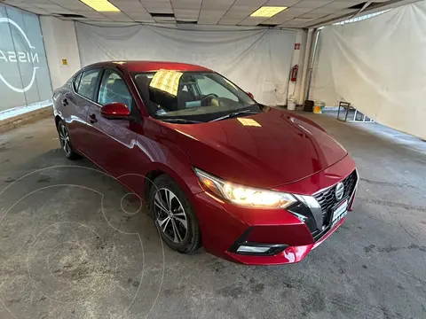 Nissan Sentra Advance usado (2021) color Rojo financiado en mensualidades(enganche $116,956 mensualidades desde $5,104)