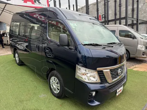 Nissan Urvan 15 Pasajeros usado (2021) color Azul Indigo financiado en mensualidades(enganche $200,000 mensualidades desde $11,828)