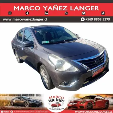 Nissan Versa 1.6L Advance usado (2018) color Gris precio $6.990.000
