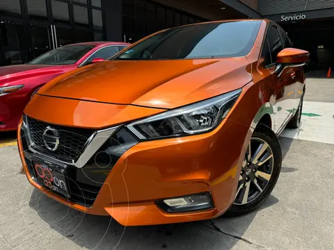 Nissan Versa Advance usado (2020) color Naranja financiado en mensualidades(enganche $76,028 mensualidades desde $5,814)