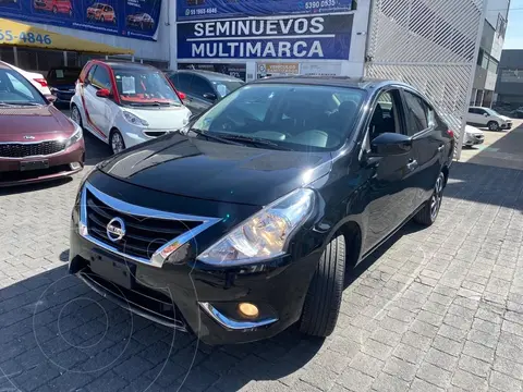 Nissan Versa Advance Aut usado (2019) color Negro financiado en mensualidades(enganche $24,000)
