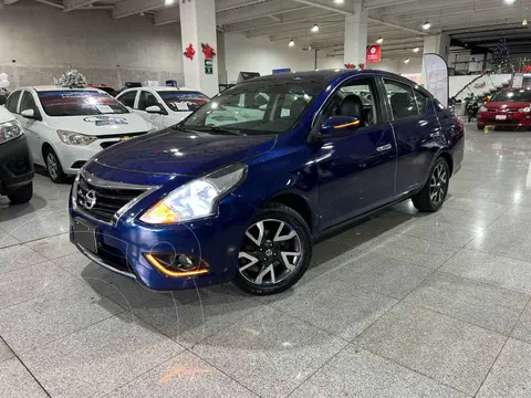 Nissan Versa Exclusive Aut usado (2019) color Azul financiado en mensualidades(enganche $59,923 mensualidades desde $4,584)