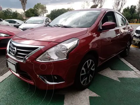 Nissan Versa Advance Aut usado (2019) color Rojo financiado en mensualidades(enganche $26,300)