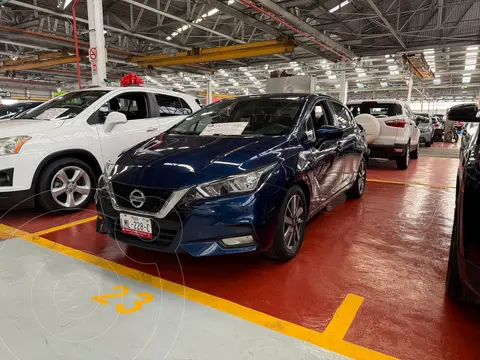 Nissan Versa Advance usado (2020) color Azul financiado en mensualidades(enganche $53,800 mensualidades desde $4,800)