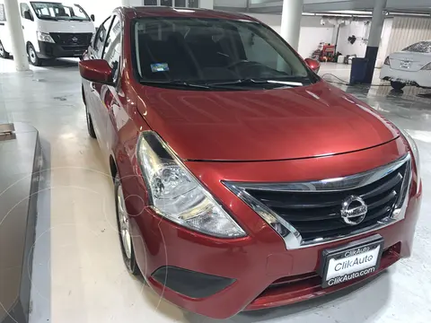 Nissan Versa Sense Aut usado (2019) color Rojo financiado en mensualidades(enganche $48,000 mensualidades desde $5,300)
