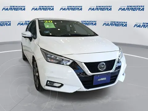 Nissan Versa Platinum Aut usado (2020) color Blanco financiado en mensualidades(enganche $66,250 mensualidades desde $5,495)