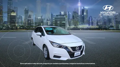 Nissan Versa Sense Aut usado (2021) color Blanco precio $195,000
