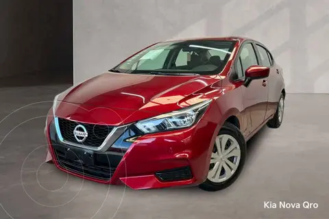 Nissan Versa Sense usado (2021) color Rojo financiado en mensualidades(enganche $64,038 mensualidades desde $5,497)