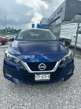 Nissan Versa Advance usado (2021) color Azul financiado en mensualidades(enganche $76,300 mensualidades desde $6,819)