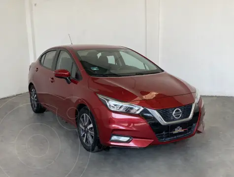 Nissan Versa Advance usado (2021) color Rojo financiado en mensualidades(enganche $72,294 mensualidades desde $5,574)