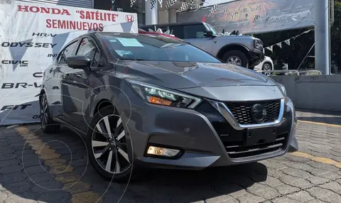 Nissan Versa Platinum Aut usado (2021) color Gris financiado en mensualidades(enganche $110,000 mensualidades desde $4,836)