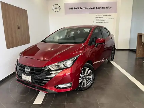 Nissan Versa Advance usado (2024) color Rojo financiado en mensualidades(enganche $68,200 mensualidades desde $6,728)