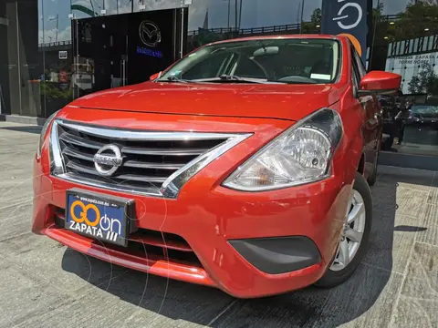 Nissan Versa Sense Aut usado (2019) color Rojo financiado en mensualidades(enganche $61,250 mensualidades desde $5,404)