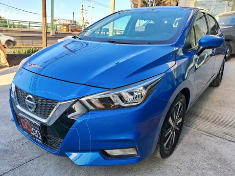 Nissan Versa Advance usado (2022) color Azul financiado en mensualidades(enganche $78,208 mensualidades desde $5,980)
