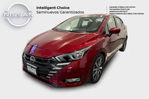 Nissan Versa Advance Aut usado (2023) color Rojo precio $350,000