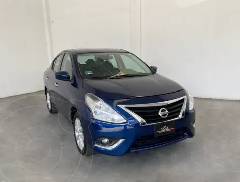 Nissan Versa Advance usado (2018) color Azul financiado en mensualidades(enganche $53,481 mensualidades desde $4,123)