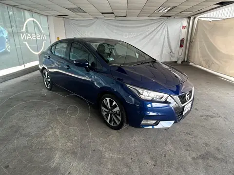 Nissan Versa Exclusive Aut usado (2020) color Azul financiado en mensualidades(enganche $104,416 mensualidades desde $4,557)