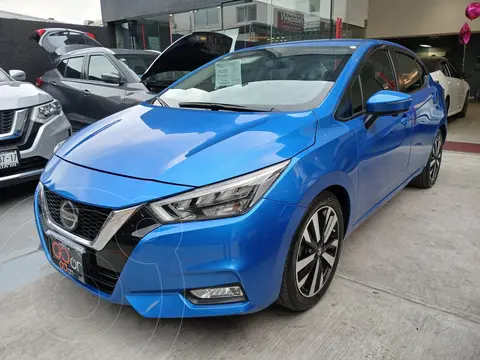 Nissan Versa Advance usado (2022) color Azul financiado en mensualidades(enganche $81,750 mensualidades desde $6,251)