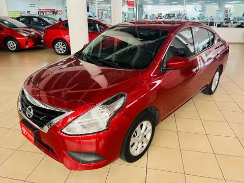 Nissan Versa Sense usado (2019) color Rojo financiado en mensualidades(enganche $59,250)