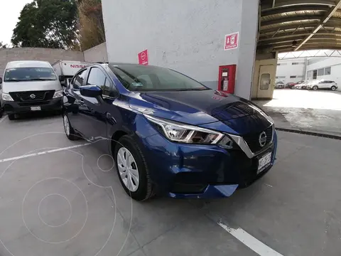 Nissan Versa Advance usado (2020) color Azul financiado en mensualidades(enganche $62,500 mensualidades desde $5,332)